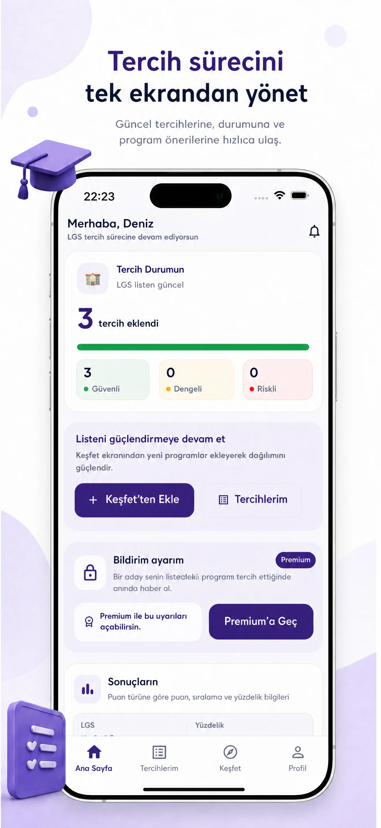 Tercih Simülasyonu screenshot