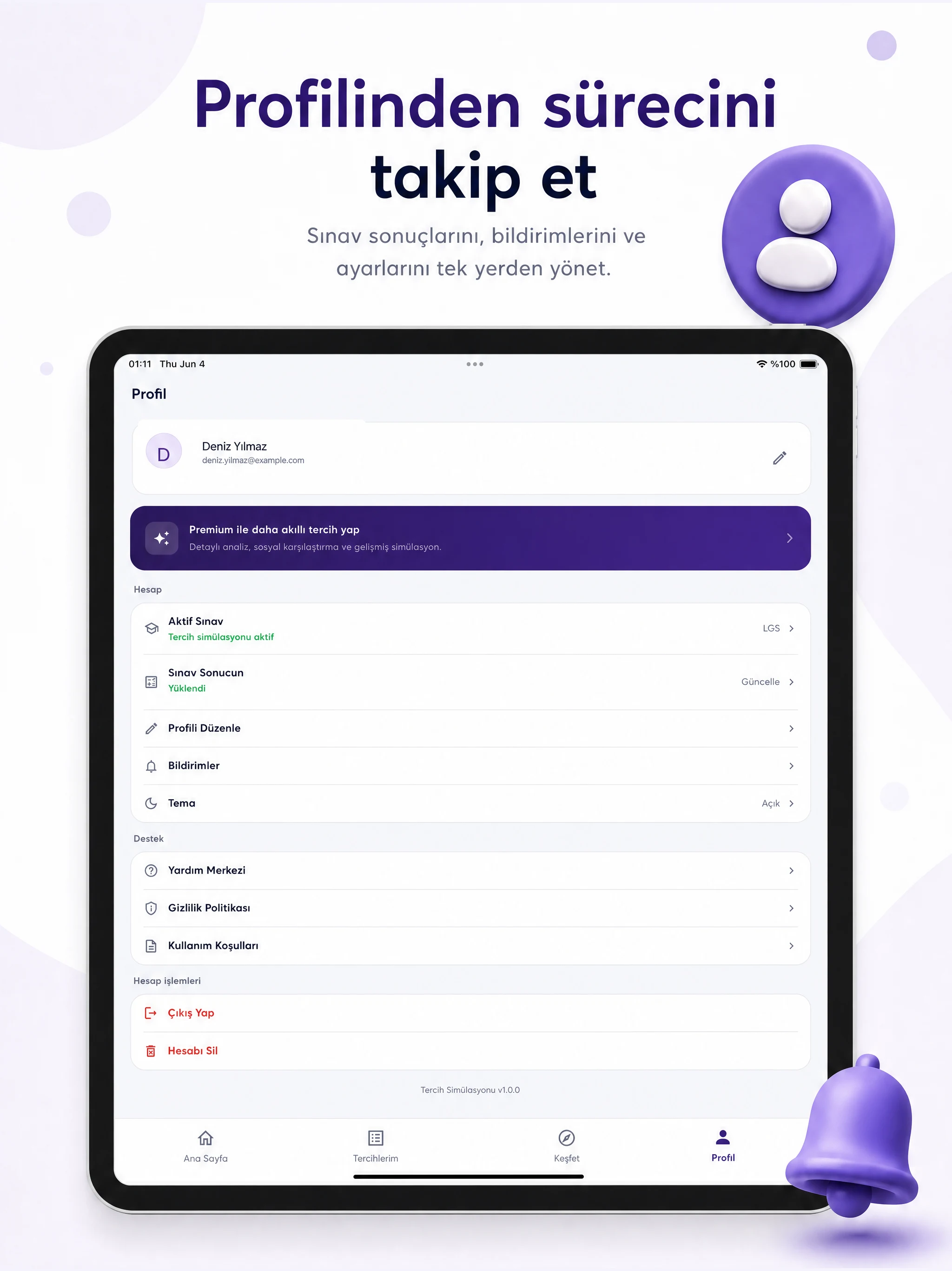 Tercih Simülasyonu screenshot