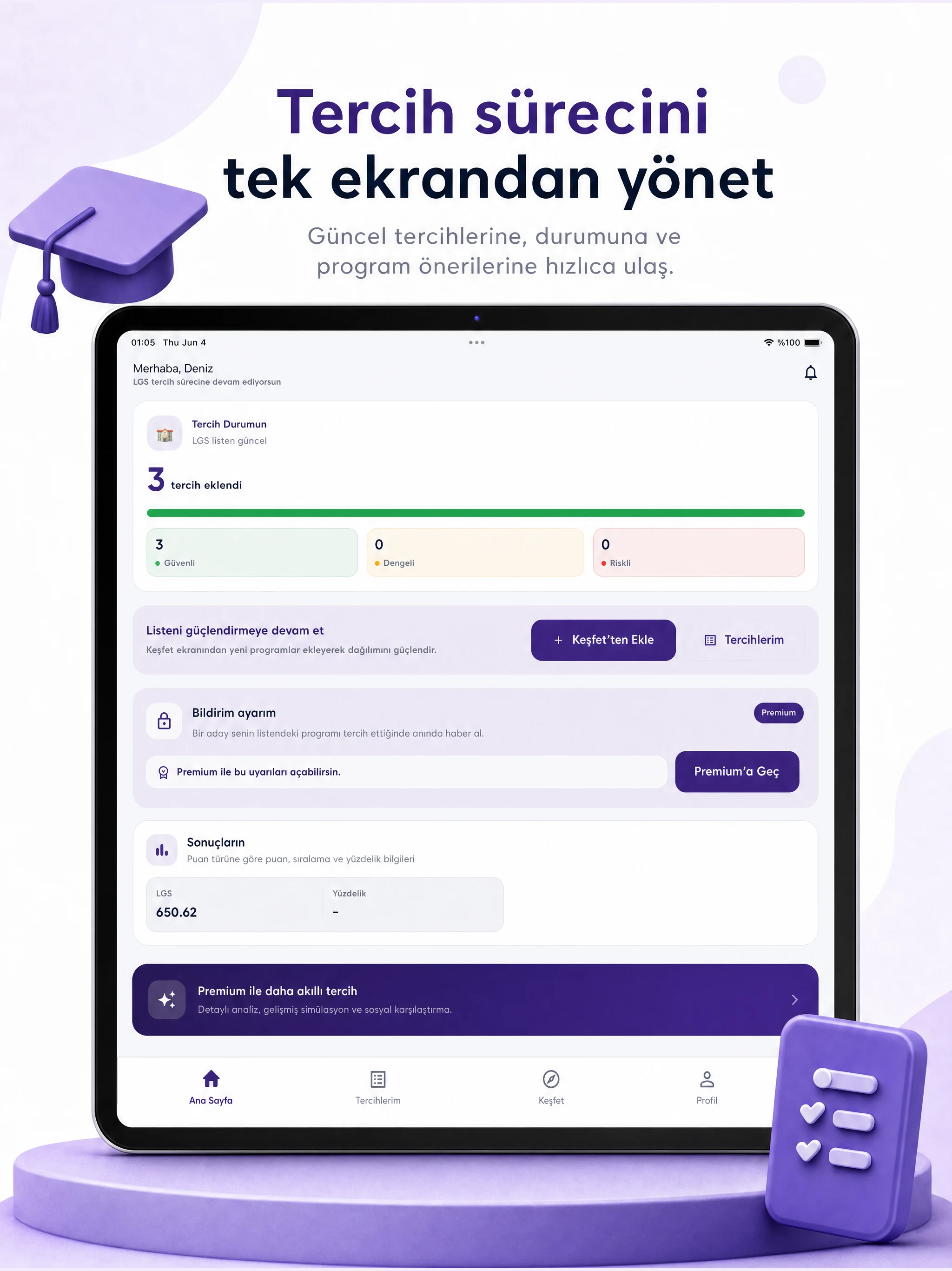 Tercih Simülasyonu screenshot