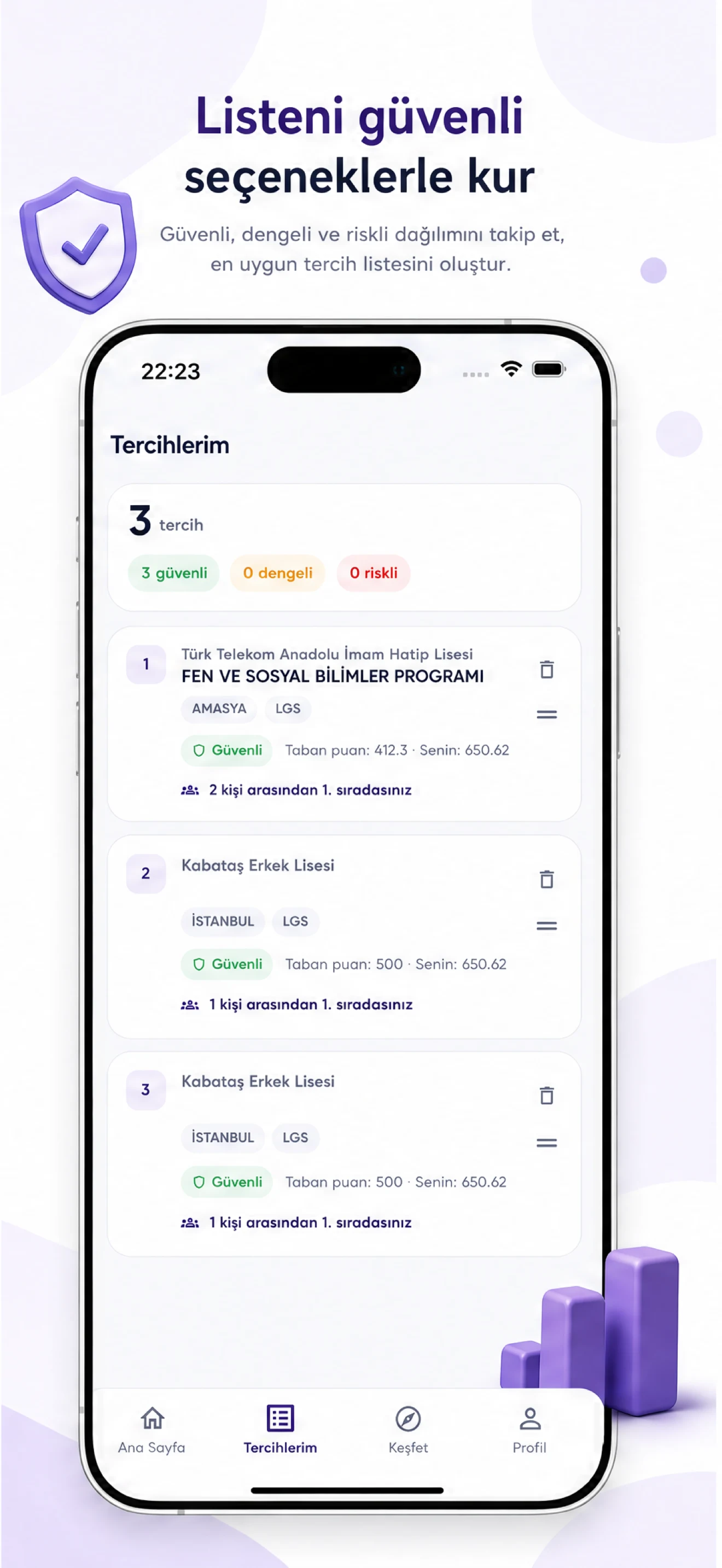 Tercih Simülasyonu screenshot